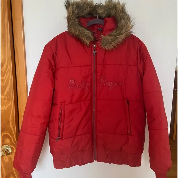 New Lady Enyce 1997 - XXL Style Jacket - Full Zip Red Color - Picture 1 of 7